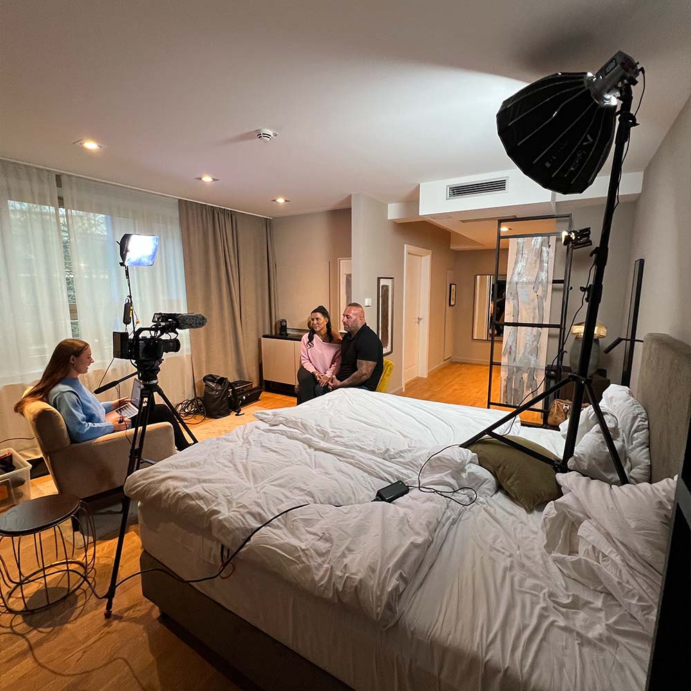 VOX Wo die Liebe hinfällt Michael Harmata Kameramann Dreharbeiten Reportage Dokumentation Fernsehen Sony FX 6