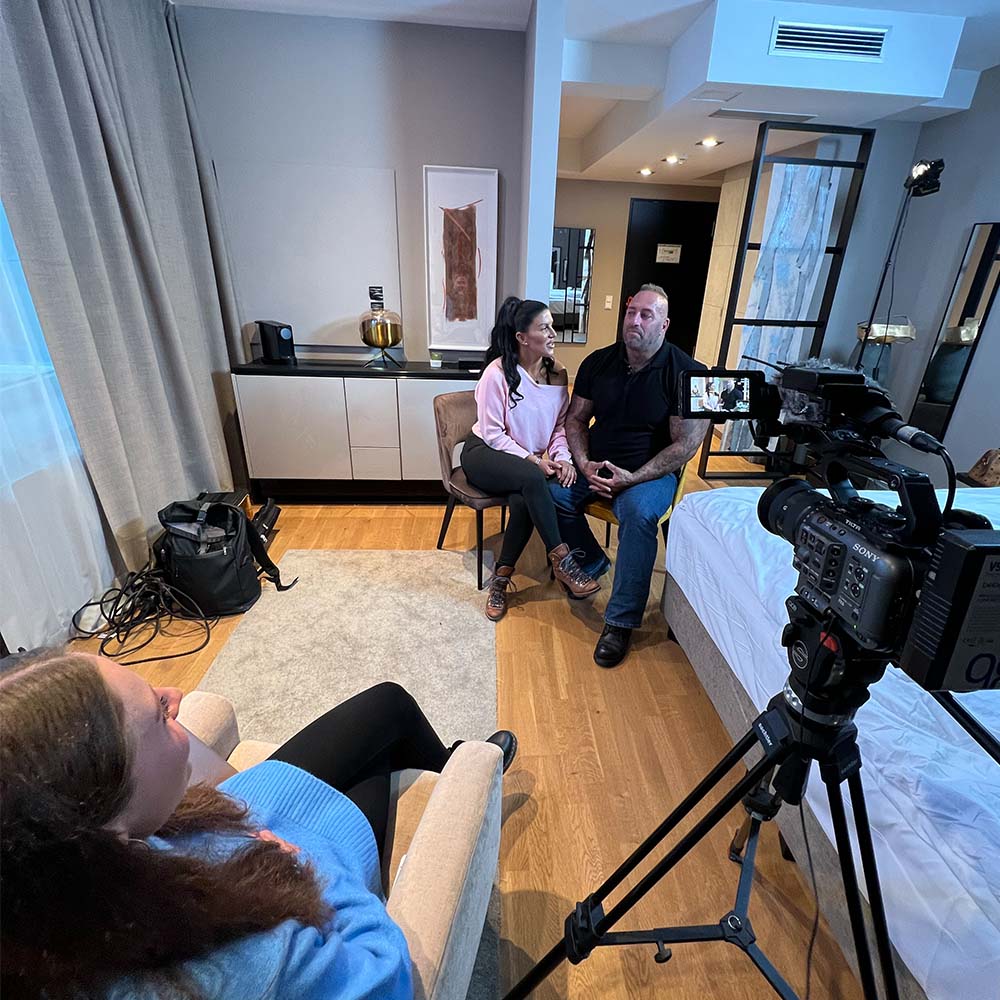 VOX Wo die Liebe hinfällt Michael Harmata Kameramann Dreharbeiten Reportage Dokumentation Fernsehen Sony FX 6