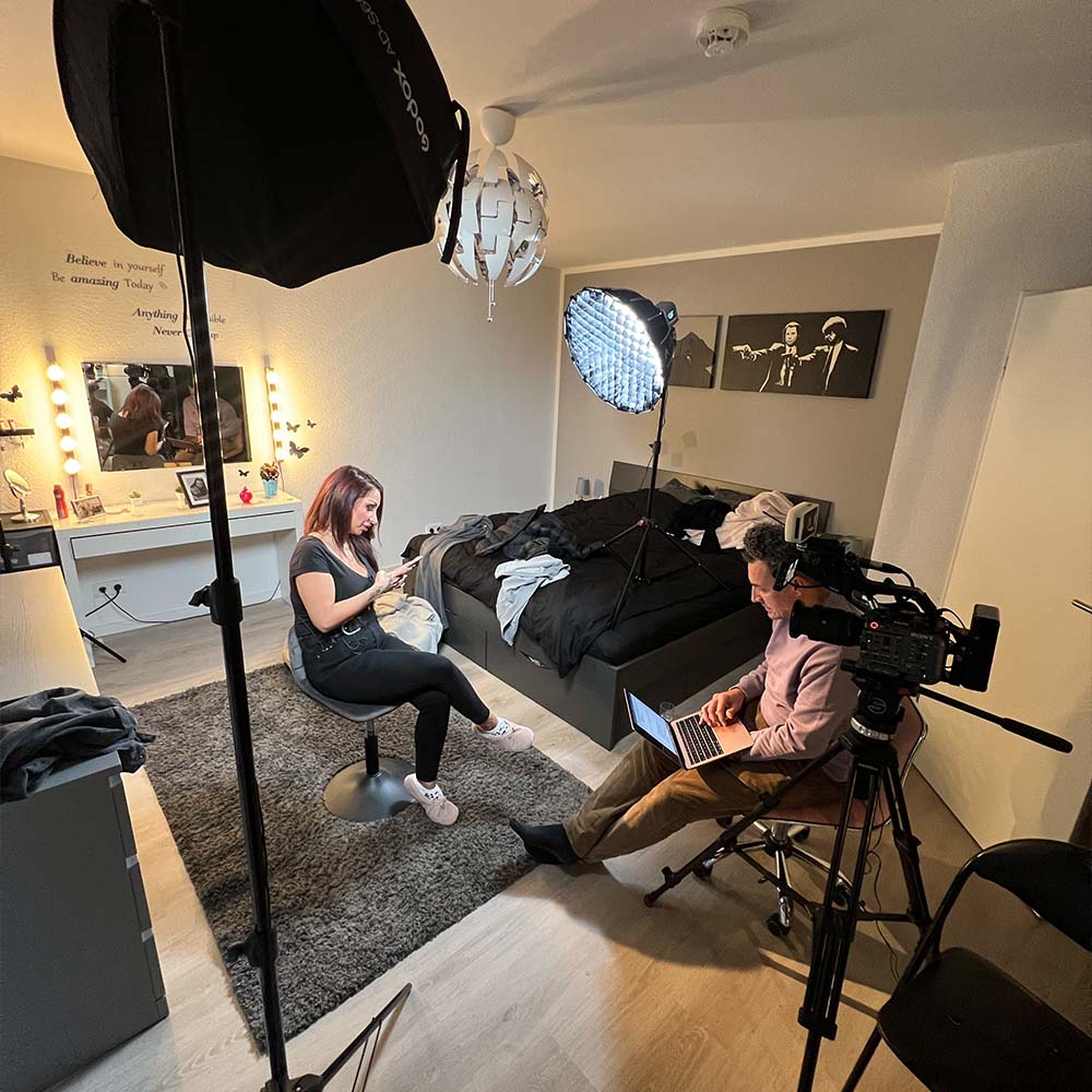 VOX Wo die Liebe hinfällt Michael Harmata Kameramann Dreharbeiten Reportage Dokumentation Fernsehen Sony FX 6